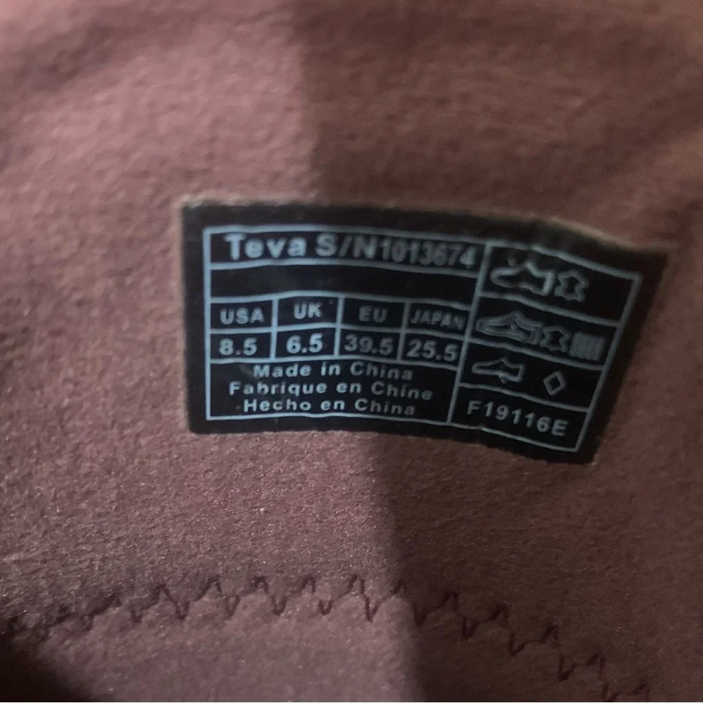 Teva Burgundy Foxy Clog Leather - Picture 8 of 11